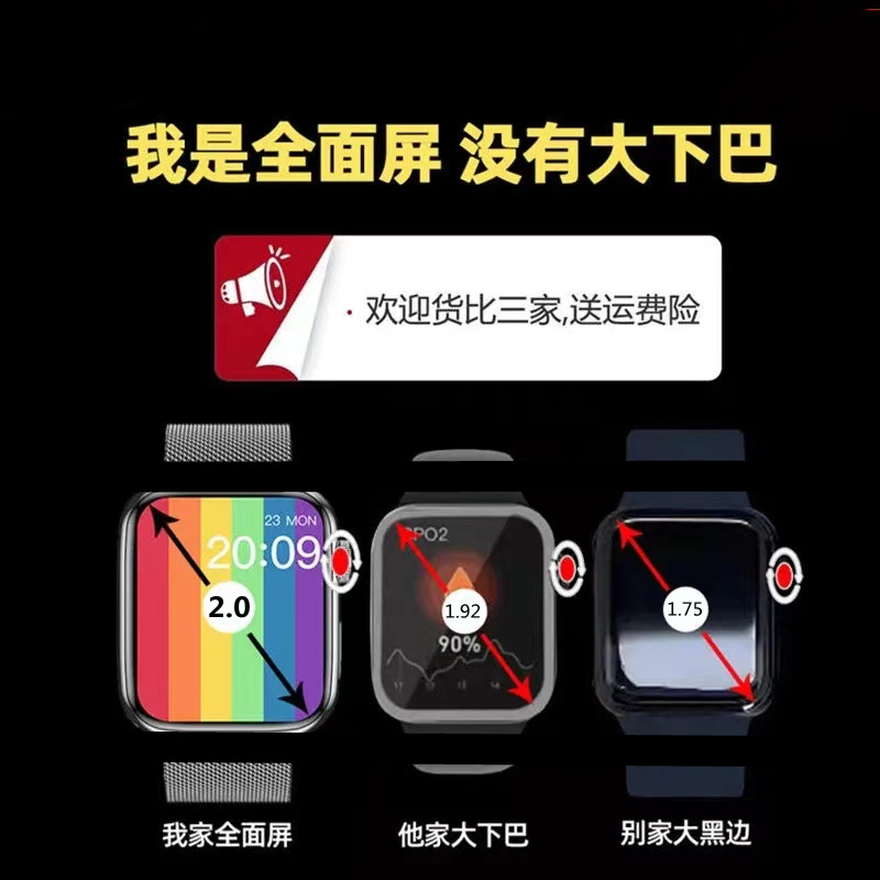 华强北S8智能手表2.25寸 NFC心率血压监测适用于苹果安卓蓝牙通话详情图3