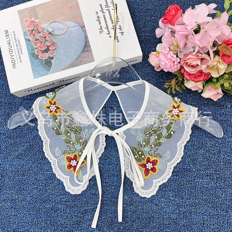 Embroidered lace women's clothing, versatile collars, accessories, and decorative matching