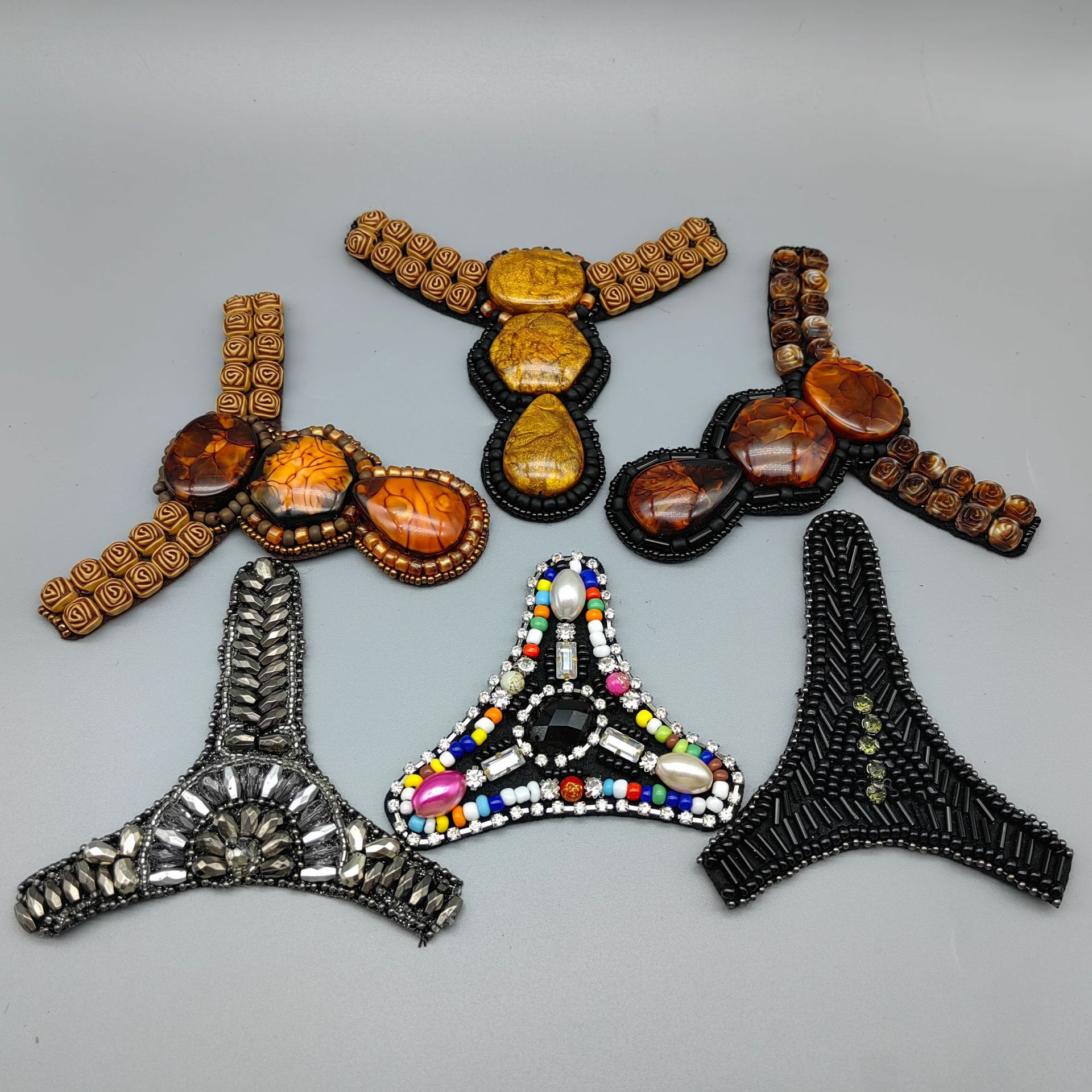 Factory Direct Sales Ethnic Style Shoes Flower Shoes Accessories Hand Stitched Cloth Paste Clothing Accessories Accessories Bag Hat Decoration details Picture