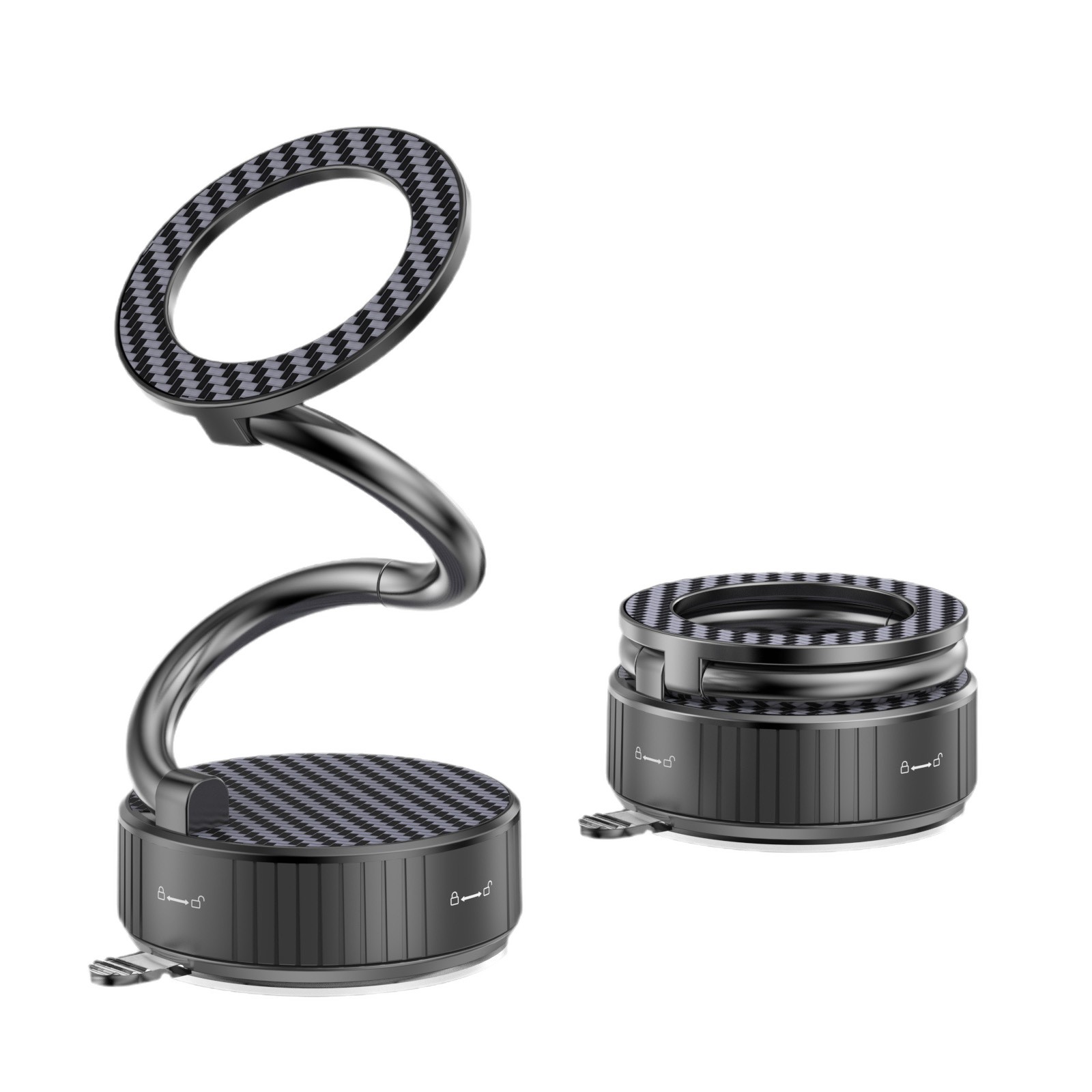 Strong magnetic suction car mobile phone stand, zinc alloy extended arm, special source factory for dashboard windshield, cross-border Item Picture