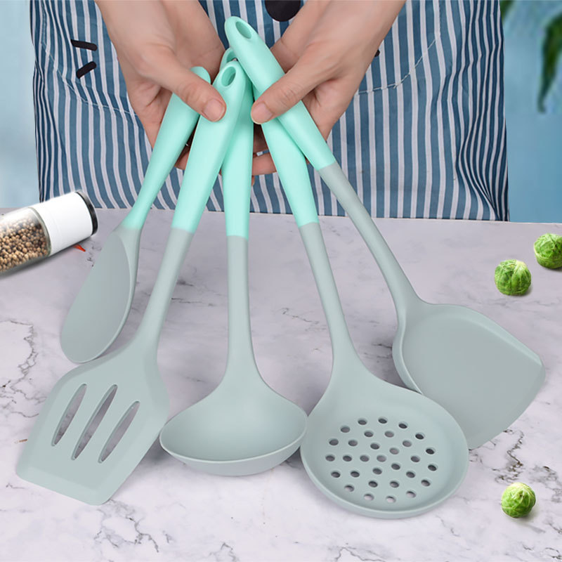 Silicone Kitchenware Set Cooking Spatula Non-Stick Special Silicone Spatula Wholesale Silicone Spatula Food Grade High Temperature Resistance details Picture