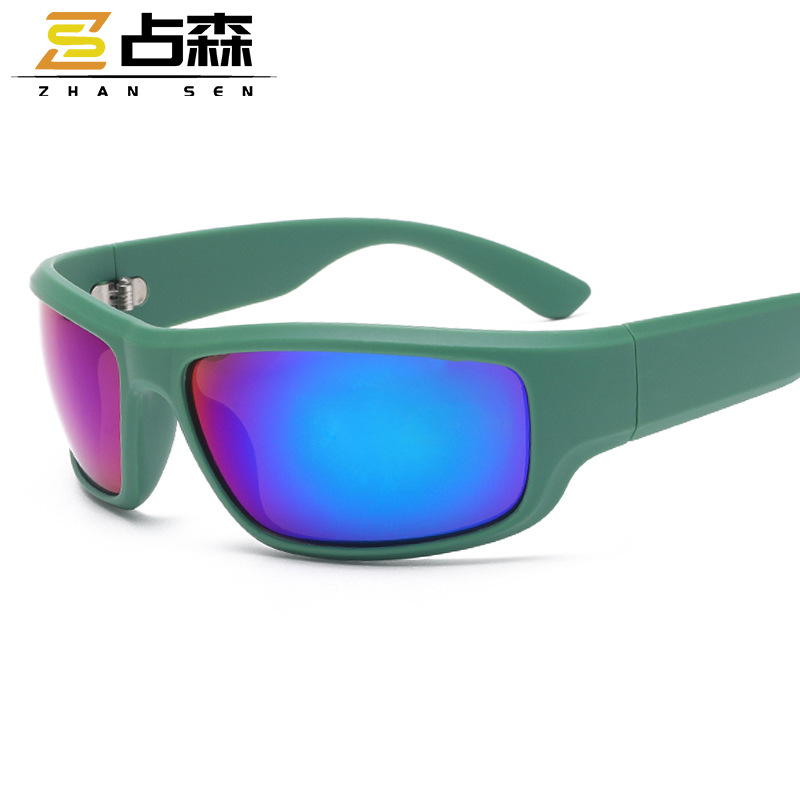 新款户外运动眼镜防眩光骑行眼镜男防紫外线太阳镜跨境批发墨镜男