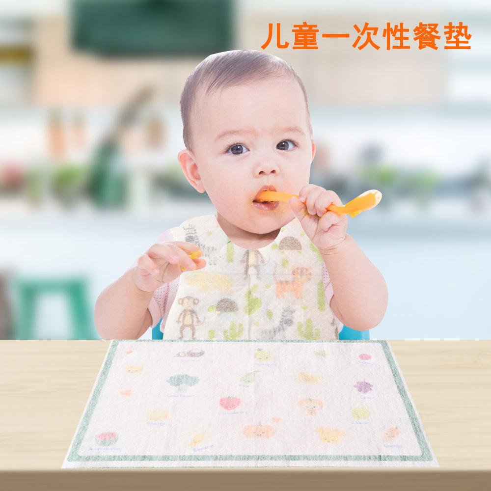 宝宝餐桌纸便携儿童一次性卡通餐垫免洗桌垫婴幼儿椅垫小学生桌布