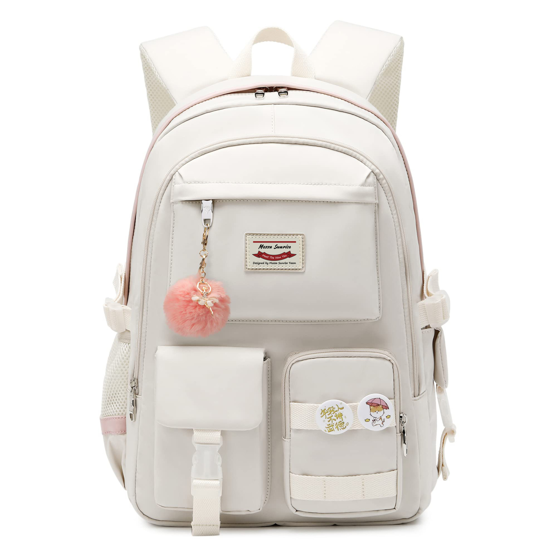 Amazon's new backpacks: girls' junior high school and senior high school schoolbags, large-capacity backpacks, college students' computer bags, cross-border Specification image