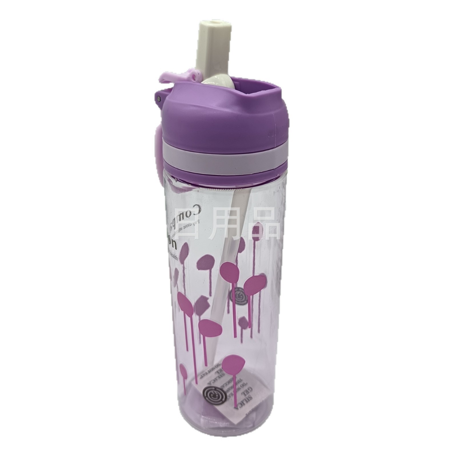 Adult straw water cup, summer large-capacity delicate cup, high appearance level for girls, stirring cup, high-temperature resistant plastic water bottle Item Picture