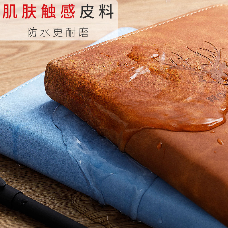 笔记本a5简约清新磁扣道林纸线装加厚活页本礼盒搭扣记事本