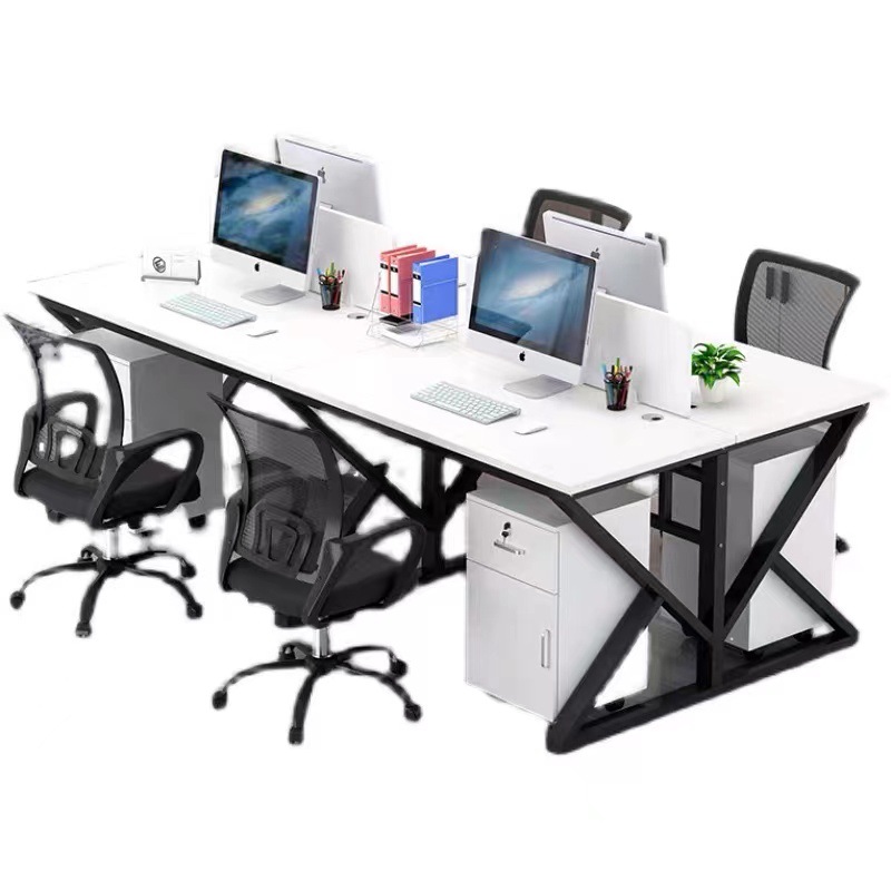 职员办公桌桌白底实物图