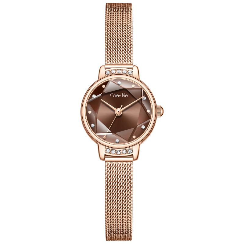 手表/时尚单品/吊坠手链手表/小绿表/石英表女学生白底实物图