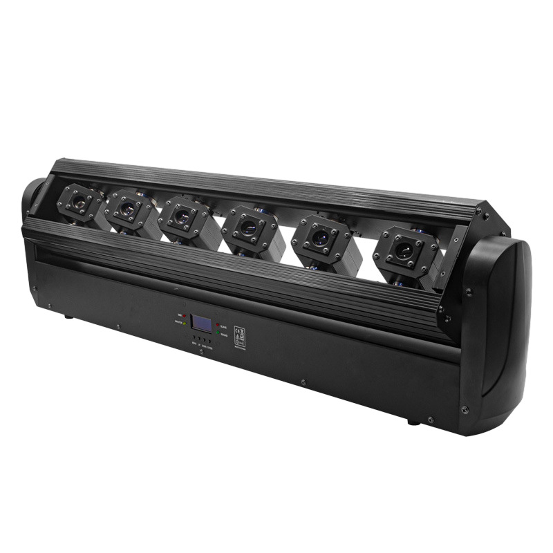 led six-eye full-color laser light, moving head laser light, ktv, disco, bar, clean bar, stage line scanning atmosphere light Item Picture