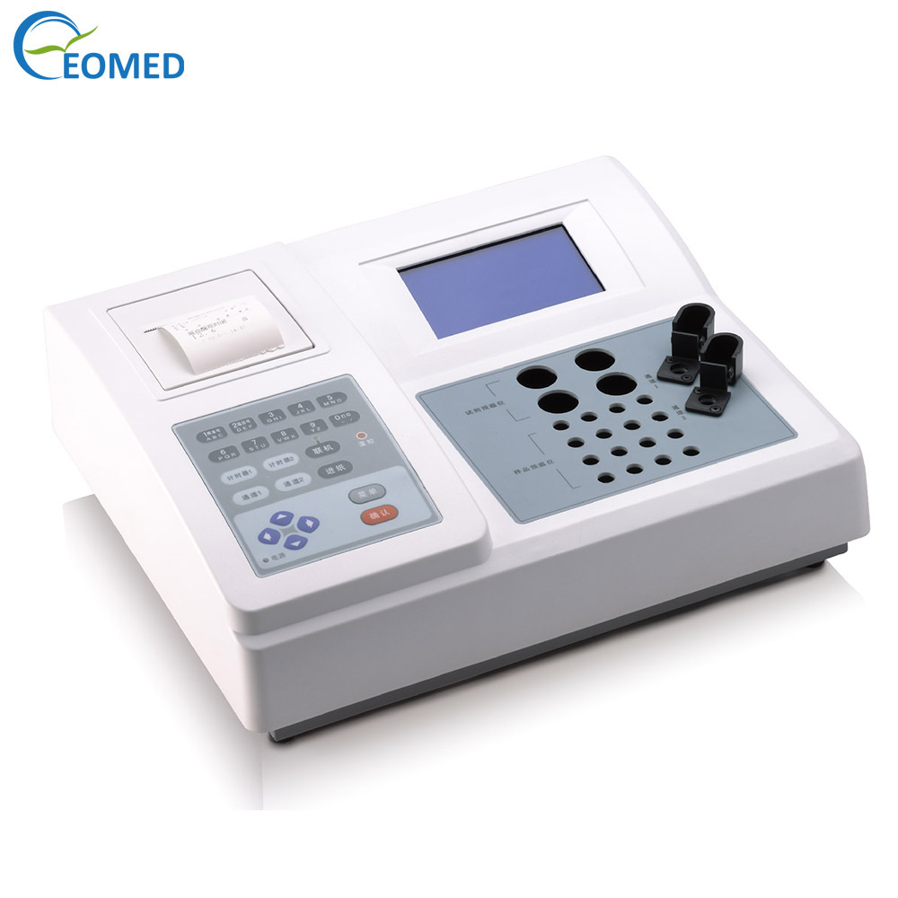 Cross-border exclusive semi-automatic dual-channel coagulation analyzer, Shengxin Kang SK5002 blood testing instrument, blood coagulation meter Application Scenario