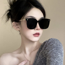 【活动】新款奢华墨镜女高级感金属链条 防晒防紫外线时尚太阳镜墨镜批发一件代发包邮