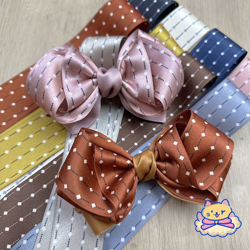 Vintage Senior Stripes Dots With Handmade Diy Hair Accessories Bow Material Clothing Straw Hat Accessories Gift Box Packaging