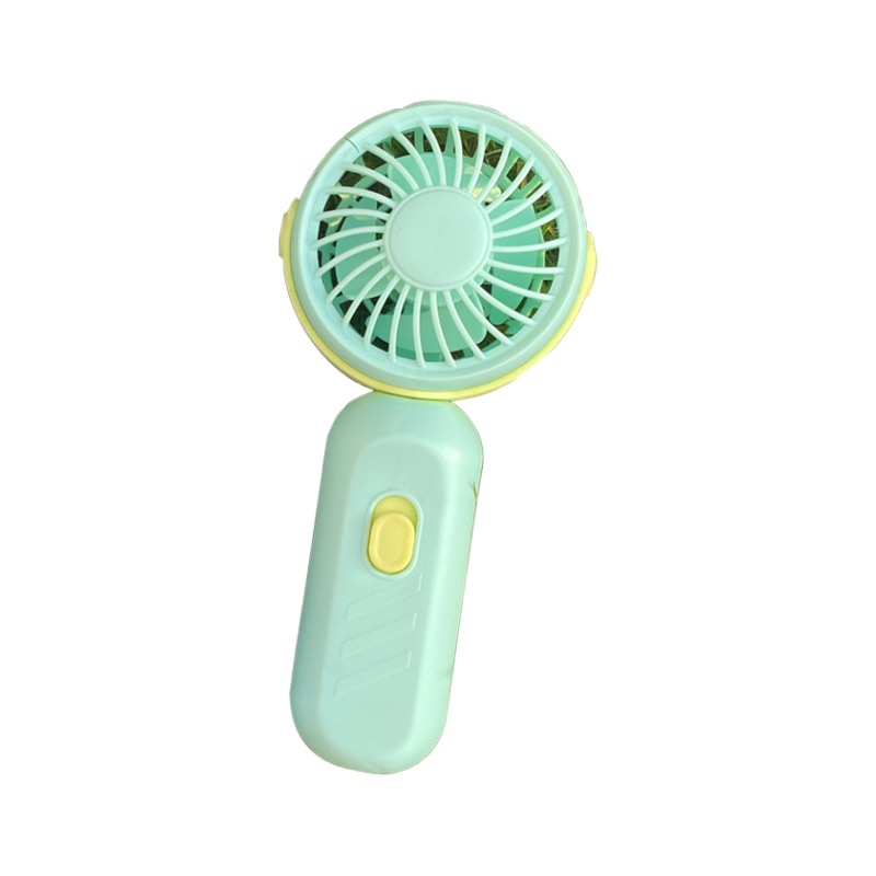 Cross-border handheld mini fan for baby food dry battery, portable summer touch-up mini fan for eyelash extension, blowing air Item Picture