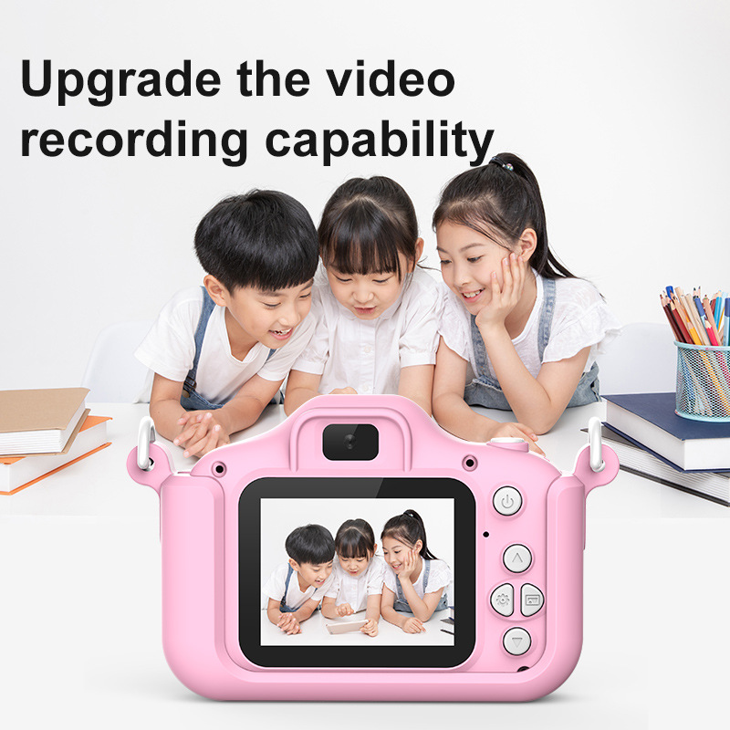 新品迷你儿童数码照相机可拍照录像小型女孩男孩卡通小单反相机详情图3