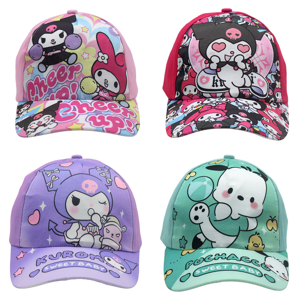 Cross-Border Animation Sanrio Printed Children's Baseball Cap Kulomi Melody Cute Cartoon Boys And Girls Cap