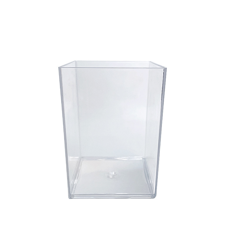 Simple acrílico claro titular de la pluma papelería estudiantil cubo de almacenamiento oficina dormitorio escritorio organizador maquillaje cepillo caja de almacenamiento Item Picture