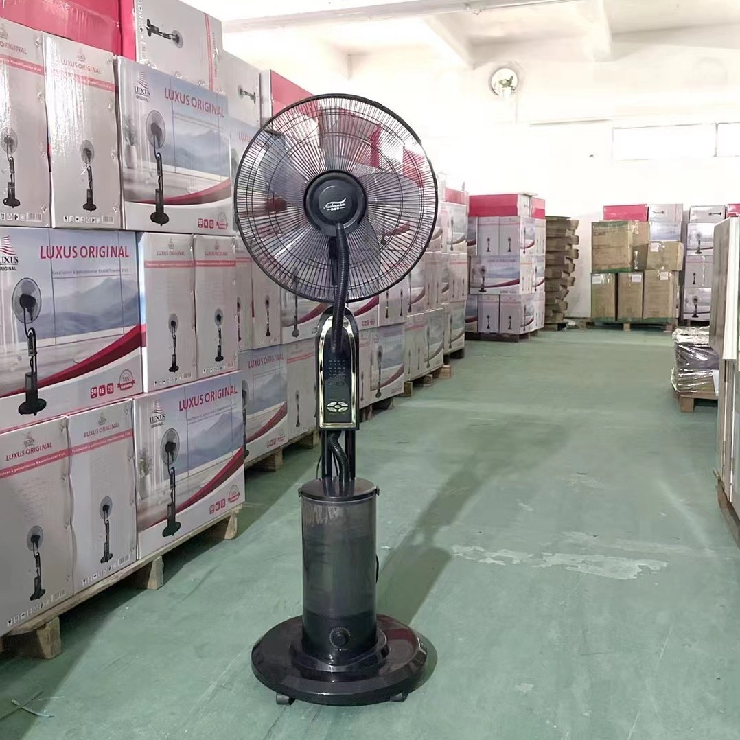 工厂批发家用喷雾风扇加水降温户外户内雾化水冷电风扇mist fan