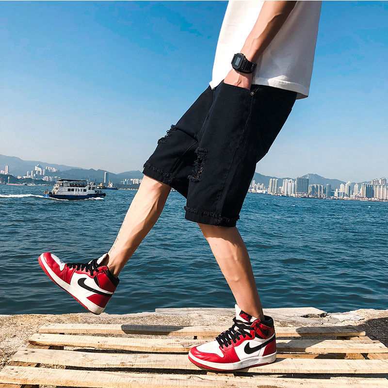 现货/牛仔裤/夏季裤子女/牛仔裤男士宽松休闲/男士牛仔裤产品图