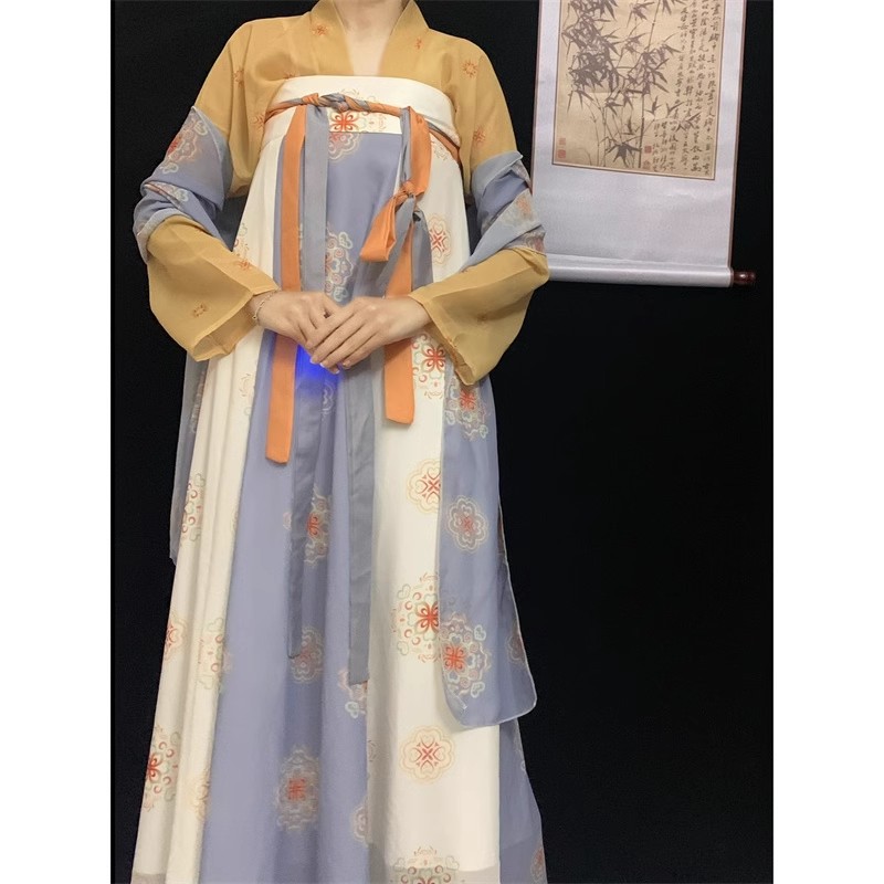 汉服/汉服女/汉家儿女/篁园/民族舞蹈服细节图