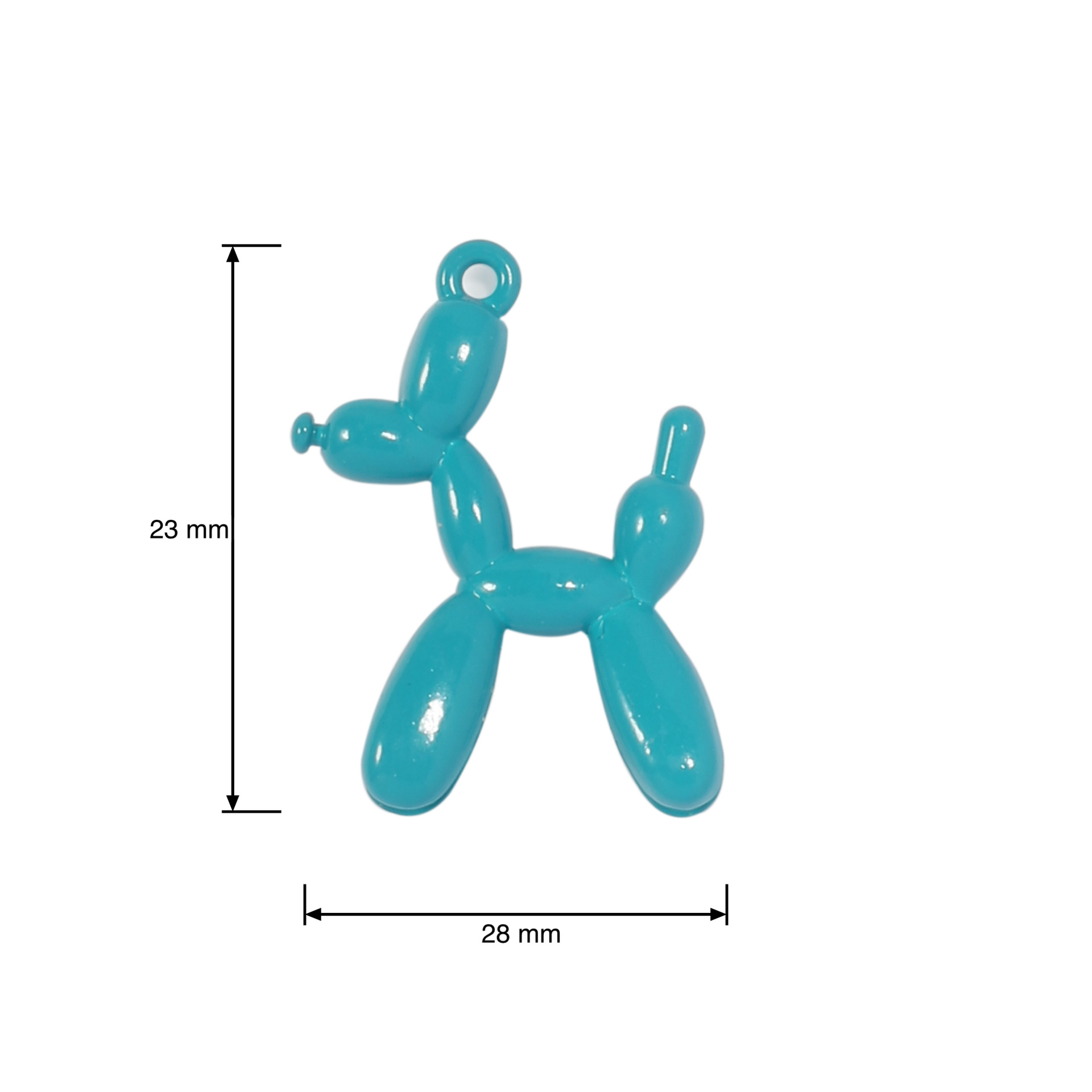 Cross-border exclusive split balloon dog zinc alloy glossy paint pendant, pendant, bracelet, necklace DIY jewelry accessories Application Scenario