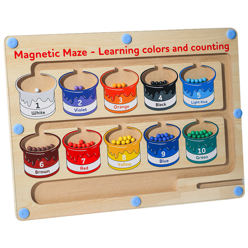 幼儿童运算早教颜色数字认知分类计数板磁性运笔迷宫走位益智玩具详情图5