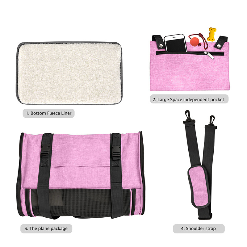 Customized pet outings, breathable and foldable cat backpacks, portable car hand-held and shoulder cat bags, large capacity wholesale details Picture