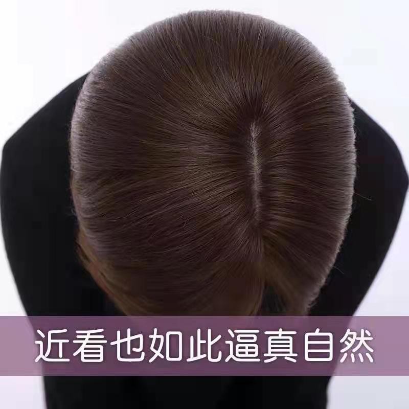 Women's fashionable full real hair wigs, women's short Bob straight hair, and mothers' fashionable side-parted side-swept bangs realistic hair covers Application Scenario