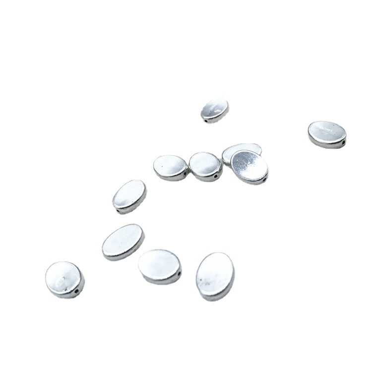 DIY alloy elliptical beaded material accessories for bracelets, necklaces, and perforated beads are sold directly by the manufacturer Item Picture