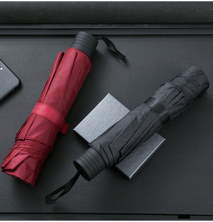 10骨手动晴雨两用伞三折叠太阳伞商务雨伞定制定做广告伞定印LOGO详情11