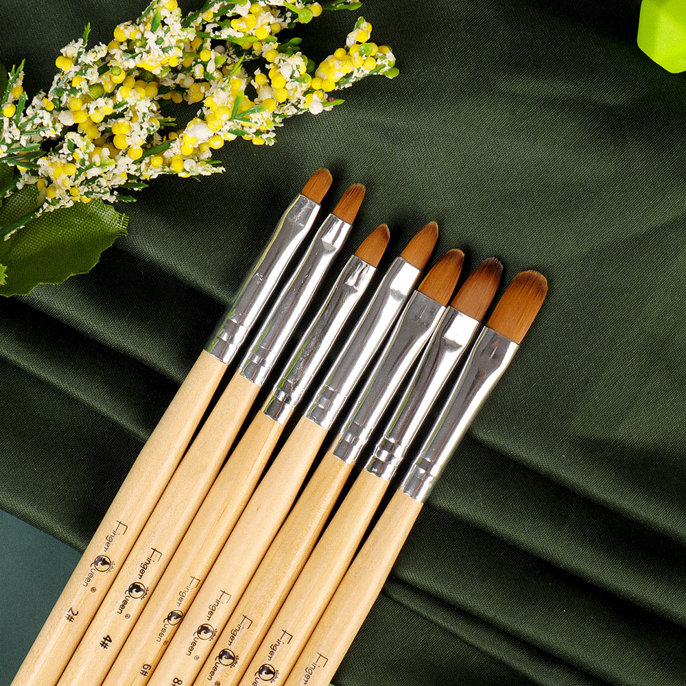 Nail Pen Painting Pen Set Of 7 Sets Of Professional Nail Pen Light Therapy Line Touch Nail Tools Wholesale details Picture