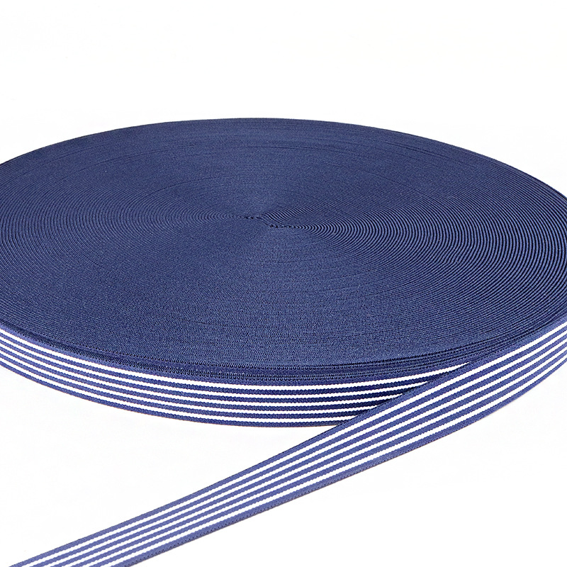 黑白条纹尼龙松紧带内衣内裤无梭弹力橡筋松紧带服装辅料丈根厂家