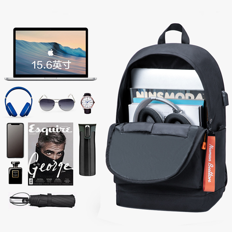 Backpack Men's Large Capacity Backpack Student Backpack Leisure Bag Senior Women Fashion Men's Bag Computer Travel Bag details Picture