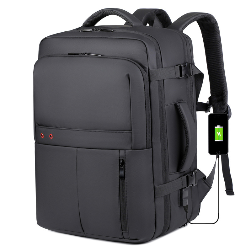 户外旅行大容量防水背包学生扩展双肩包USB充电干湿分离多功能包