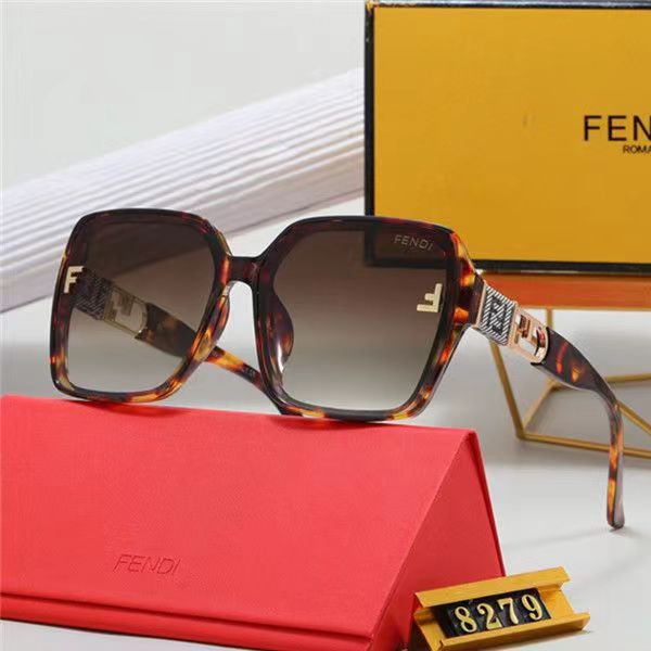 The new FD family's popular large-frame street style sunshade sunglasses for women are high-end European and American trendy and fashionable UV-resistant sunglasses Specification image