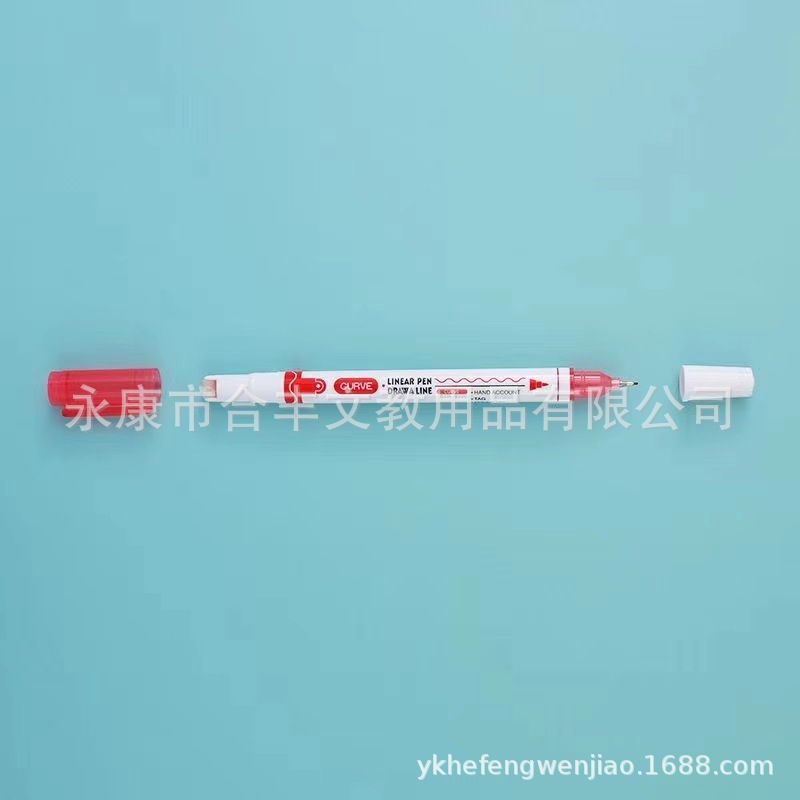 Tiktok Boom Flower Contour Pen Line Diy Quick Drying Edge Pen Curve Pen Hand Ledger Roller Printing Pen Wholesale Specification drawing