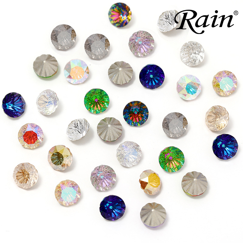 The manufacturer is selling the Shiyue Noodles Millennium series glass pointed-bottom irregular-shaped glass diy jewelry accessory materials Specification image