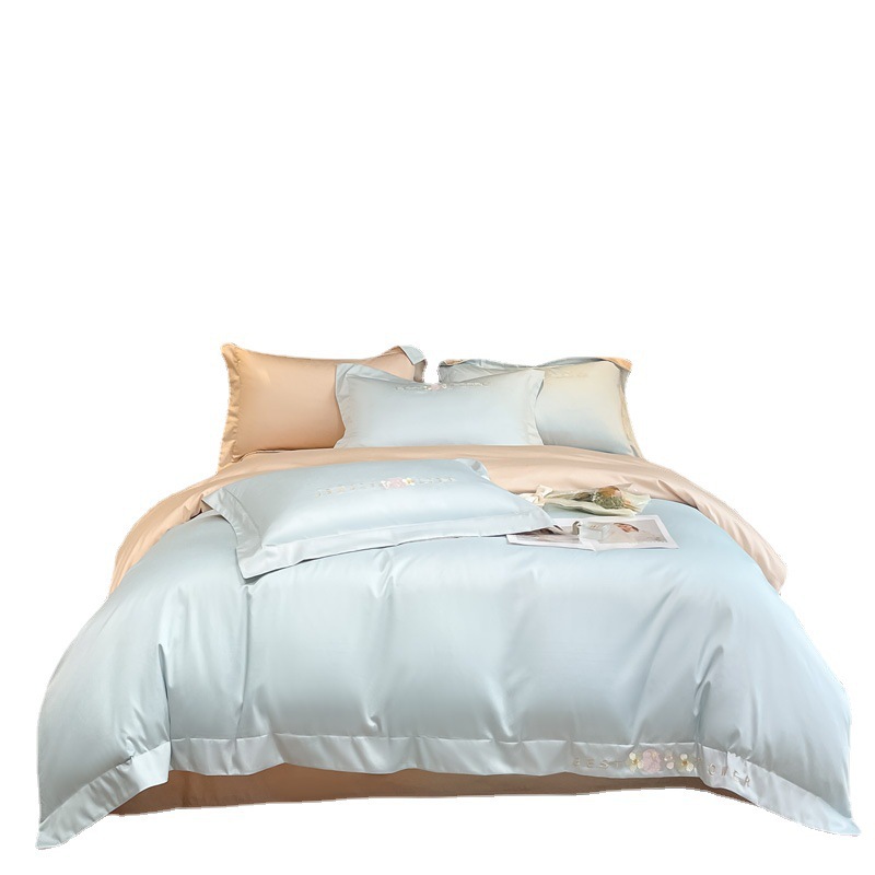 Class A maternal and infant grade 240 long-staple cotton four-piece set of all-cotton cotton bed sheet set bed pad light luxury bedding Item Picture