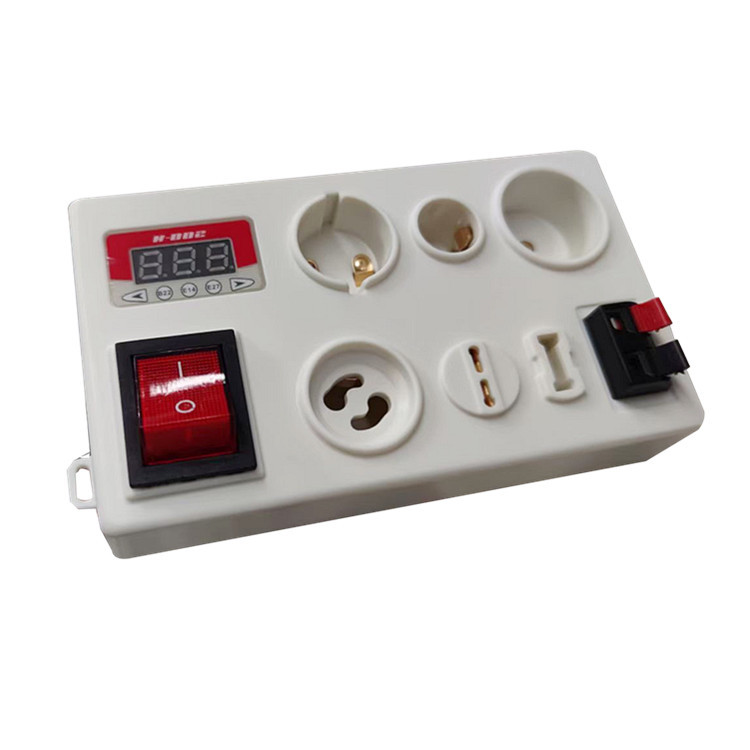 Factory direct plastic box test bulb LED power wattage display tester fast multi-interface test light box full figure