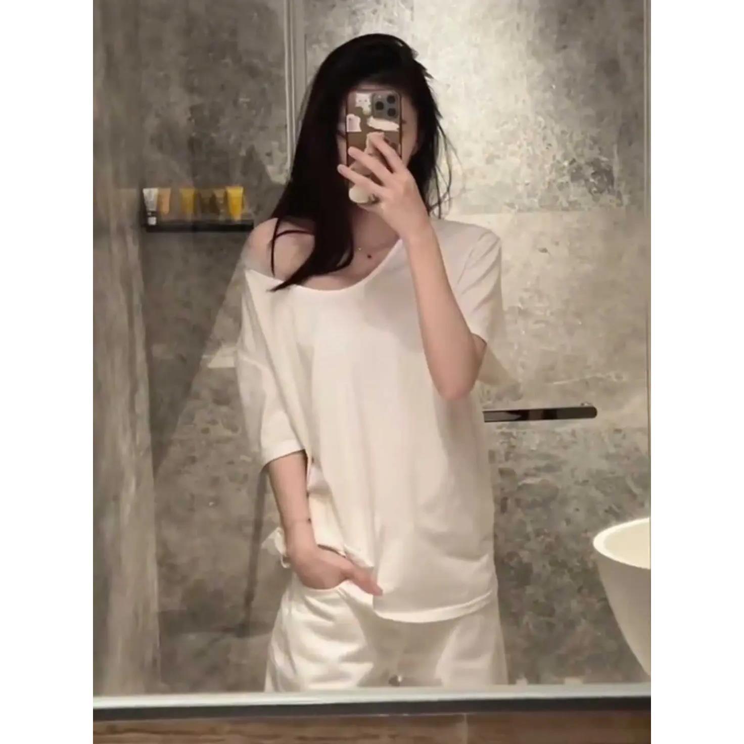 尾货/短袖女/纯棉长袖女打底衫/衣服女/女针织衫产品图