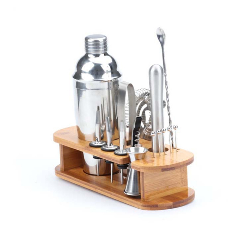Stainless Steel 16-Piece Wine Set Bar 16-Piece Stainless Steel Wine Set Stainless Steel Bartender Wine Set details Picture