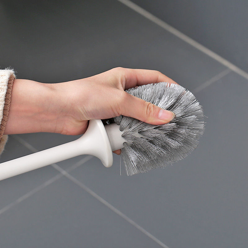 马桶刷/不锈钢马桶刷/无死角马桶刷/塑料杯子/一次性马桶刷白底实物图