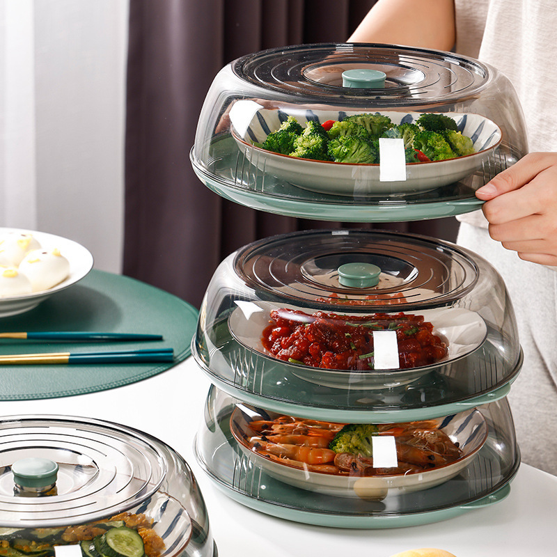 New household multi-layer winter preservation and dust-proof leftover food cover