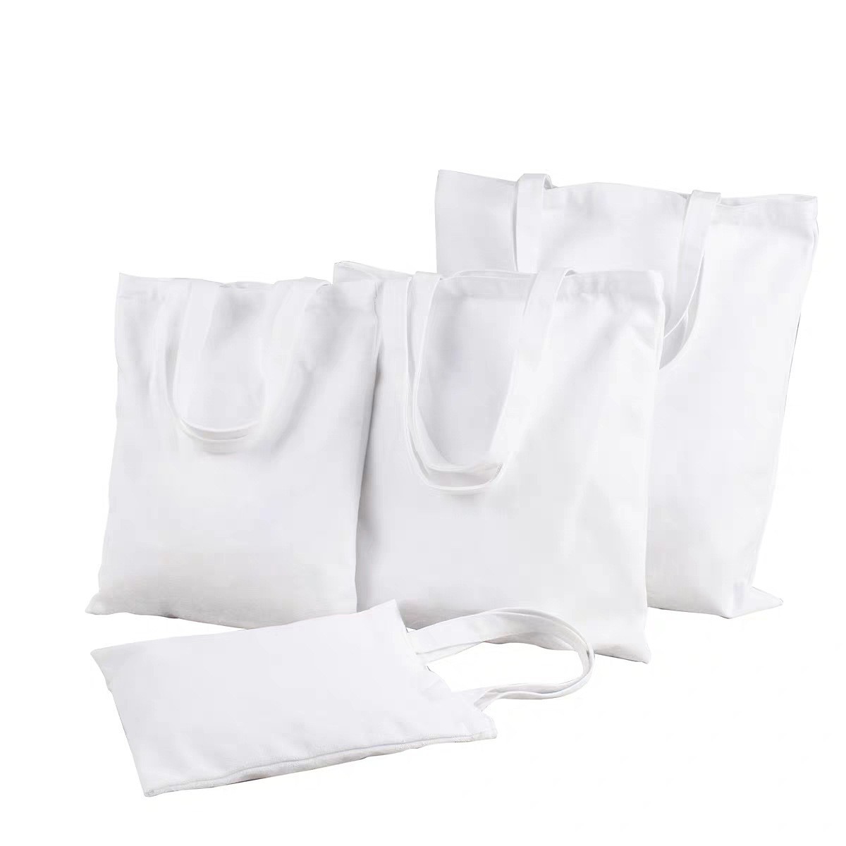 Canvas Bag Custom Tote Bag Printed Logo Shopping Bag Student Environmental Shoulder Bag Custom Blank Advertising Bundle Pocket Item Picture