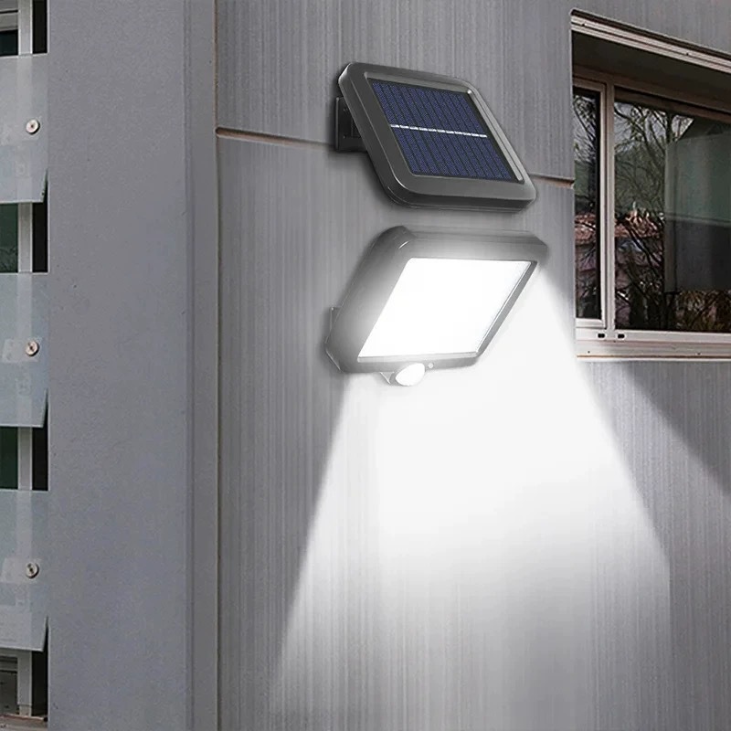 Wholesale of new solar split-type COB100 Chinese-style courtyard high-power outdoor lamps with waterproof sensor LED lighting details Picture