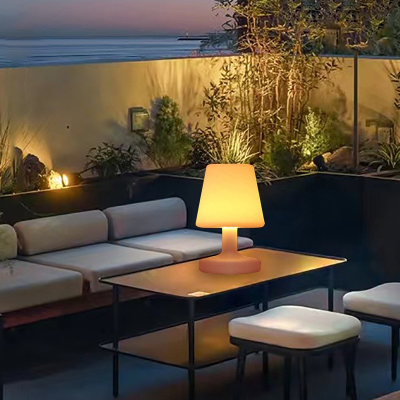 Outdoor solar lamps, table lamps, night lights, smart light-sensing RGB, classic bedroom LED white light, seven-color desktop ambient lights