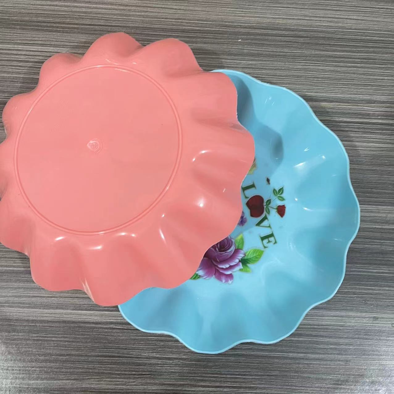 One-yuan fruit plate, lace snack plate, plastic candy plate, fruit plate, one-yuan best-selling items details Picture