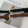 Ladies' leather belts, versatile jeans with brown belts, women's decorative suit pants with black belts, wholesale Specification image