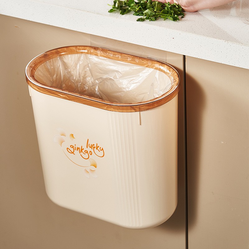 Household kitchen, bedroom trash can, household high appearance level, bathroom gap, no need for drilling, square and round paper basket flip Specification drawing