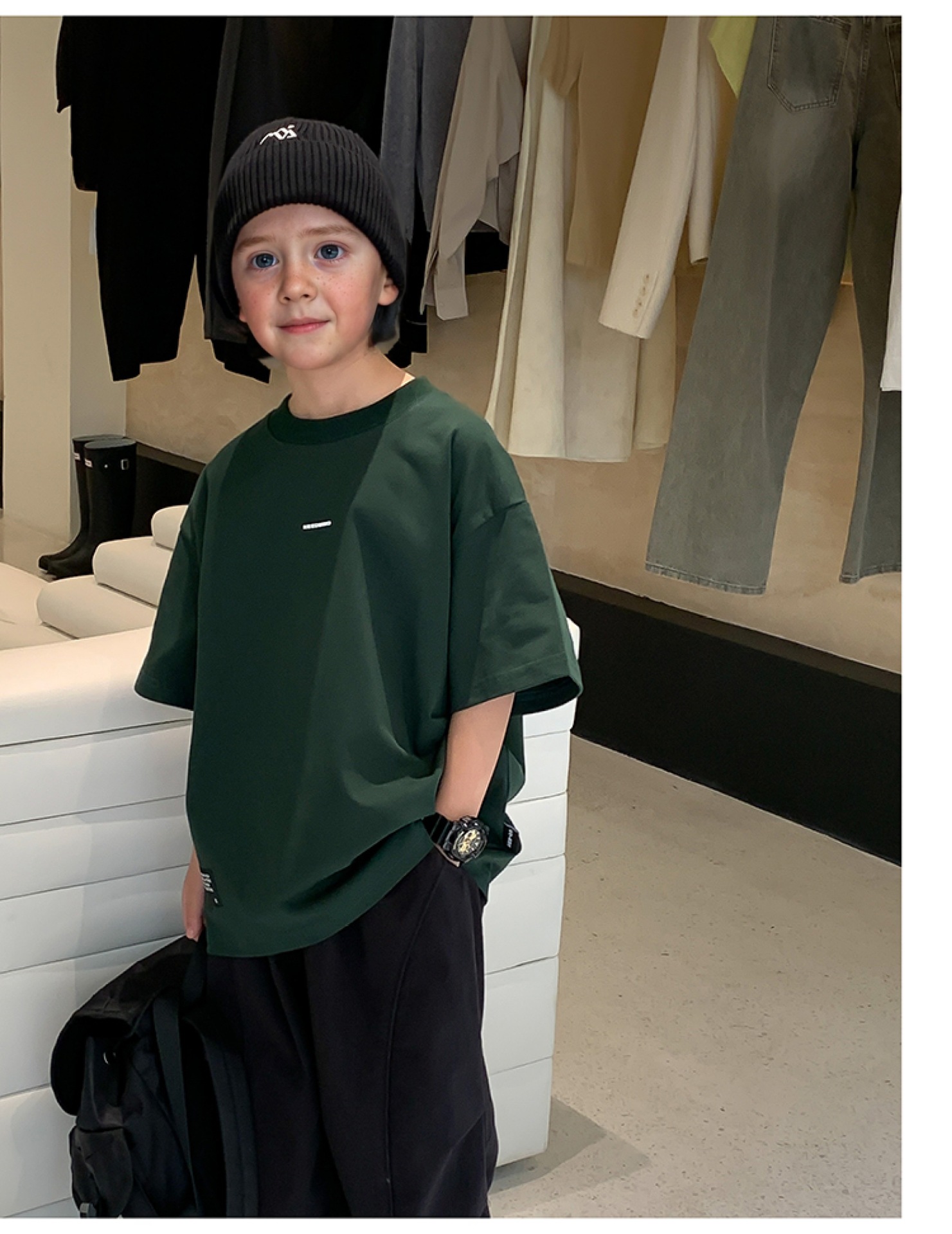 2025新款夏装男童大童圆领t恤短袖时髦儿童半袖韩版宝宝上衣男潮t详情31