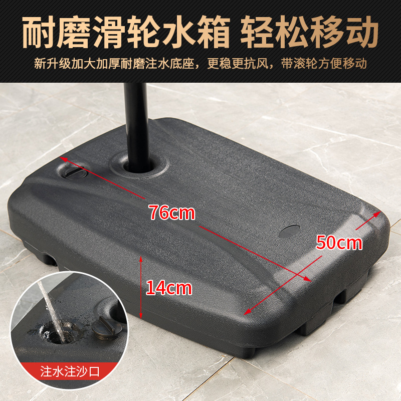 Wholesale of three-head sunshades, outdoor courtyard leisure sheds, mid-column umbrellas, beach canopies, sun umbrellas, and outdoor garden camping umbrellas Application Scenario